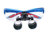 Dentistry Binocular Magnifier 3.5X Ultra-lightweight Optical LED Light Headband Glasses Loupes For Clinic Dental