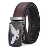 Designer Belts for Men Eagle Metal Automatic Buckle Split Leather Waist Belt for Luxury Fashion Cowhide MEN'S Belt Novelty 3.5cm
