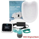 Detox Ionic Foot Spa Bath Massage Machine FootBath Basin Vibrat Whirlpool Array Aqua Cleanse Feet Care Bath Health Therapy Relax