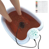 Detox Ionic Mini Foot Spa Bath Massager with Basin Cleanse FootBath Machine Electric Whirlpool Care Massager Arrays Aqua Cleanse