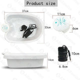 Detox Ionic Mini Foot Spa Bath Massager with Basin Cleanse FootBath Machine Electric Whirlpool Care Massager Arrays Aqua Cleanse