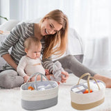 Diaper Bag Organizer Nursery Wet Wipes Container With Compartment Portable Diaper Bag With Handle Changing Table Organization