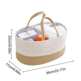 Diaper Bag Organizer Nursery Wet Wipes Container With Compartment Portable Diaper Bag With Handle Changing Table Organization