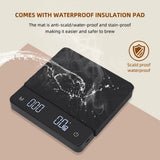 Digital Drip Coffee Scale with Timer 3kg 5kg Touch Electronic Scale Heat Insulation Pad 0.1 USB Kitchen Weight for Bake Hardware