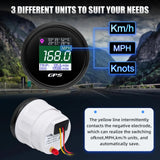Digital GPS Speedometer 52mm 12V 24V TFT Screen Trip ODO Mph Knot Km/h GPS Antenna For Motor Boat Car RV Speed Meter