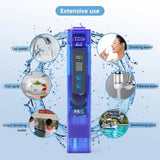 Digital TDS Meter Professional 0-9990ppm Water Quality Tester Drinking Aquarium Pool Filter Meter Total Dissolved Solids Monitor