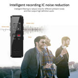 Digital Voice Activated Recorder Dictaphone Mini Recorders Pen MP3 Player Noise Reduction 64/32/8GB 35-hour Recording Time