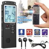 Digital Voice Recorder Mini Spy Professional Dictaphone Audio Recording With WAV,MP3 Player Grabadora De Voz 8GB 16GB 32GB