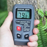 Digital Wood Moisture Meter Professional 0~99.9% Timber Hygrometer Portable Tool LCD Display Handheld Timber Damp Detector EMT01