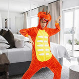 Dinosaur Adult Pajamas Adults Sleepwear Childlike Hoodied Sleepwear Cosplay Accessories For Home Leisure Festival Parade