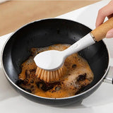 Dish Scrub Brush Dish Washing Scrubber With 3 Heads Cleaning Supplies With Soft Bristles For Pots Pans Corners Bottles Dishes