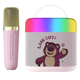 Disney K1 Mini Wireless Microphone Speaker Set Compact Portable Outdoor Phone Audio TV Singing Bluetooth Loudspeaker Box