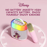 Disney K1 Mini Wireless Microphone Speaker Set Compact Portable Outdoor Phone Audio TV Singing Bluetooth Loudspeaker Box