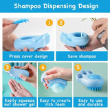 Dog Bath Brush Pets Massaging Bahing Scrubbers With Non-Slip Handles Dogs Hair Care Accessories For Pet Hospital Home Pet Store