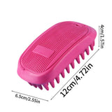Dog Grooming Brush TPR Skin-Friendly Pet Brush Long Short Haired Hamsters Medium Large Rabbits Combs For Pet Hospital Pet