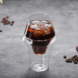 Double Glass Coffee Mug Clear Single Lip Insulated Glass Cup Hot Drink Cafe Mugs Insulated Wine Glass For Coffee Tea Whiskey