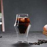 Double Glass Coffee Mug Clear Single Lip Insulated Glass Cup Hot Drink Cafe Mugs Insulated Wine Glass For Coffee Tea Whiskey