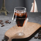 Double Glass Coffee Mug Clear Single Lip Insulated Glass Cup Hot Drink Cafe Mugs Insulated Wine Glass For Coffee Tea Whiskey