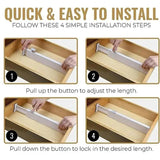 Drawer Organizer Clothes Dresser Separators Dividers For Grocery Organization Closet Storage Accessories For Bedroom Study Room