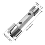 Dual Ended Wrench For Drain Aluminum Alloy Dumbell Wrench Heavy Duty Bathtub Drains Accessories For Hand Washing Sinks Wash