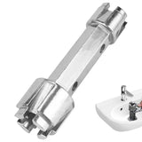 Dual Ended Wrench For Drain Aluminum Alloy Dumbell Wrench Heavy Duty Bathtub Drains Accessories For Hand Washing Sinks Wash