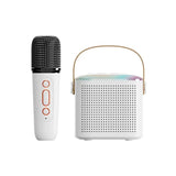 Dual Microphone Karaoke Machine Portable Bluetooth PA Speaker System with 1&2 Wireless Microphones for Home for Adults and Kids