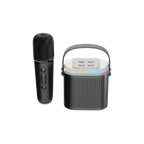 Dual Microphone Karaoke Machine Portable Bluetooth PA Speaker System with 1&2 Wireless Microphones for Home for Adults and Kids