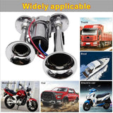 Dual Trumpets 150DB 12V Super Loud Electric Solenoid Valve Car Electric Air Horn Speaker For Vehicle Car SUV Truck Lorry