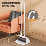 Dustpan with Long Handle Broom Dustpan Set for Home Cleaning Supplies for Fireplace Bedroom Hallway Kitchen Balcony Study Room