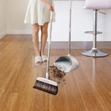 Dustpan with Long Handle Broom Dustpan Set for Home Cleaning Supplies for Fireplace Bedroom Hallway Kitchen Balcony Study Room
