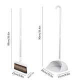 Dustpan with Long Handle Broom Dustpan Set for Home Cleaning Supplies for Fireplace Bedroom Hallway Kitchen Balcony Study Room