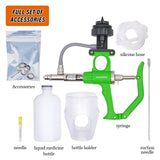 E Style 5ml/2ml/1ml Automatic Animal Continuous Metal Syringe Veterinary Equipment With Bottle Vaccination Double vaccine bottle