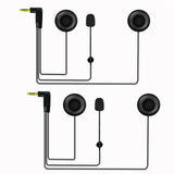 EJEAS 3.5mm Jack HiFi CVC Noise Reduction Microphone Headset for V6 Series Q2 Q7 V4 Plus Motorcycle Bluetooth Helmet Intercom