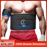EMS Muscle Stimulator Abdominal Massager Belly Fat Burning Trainer Slimming Machine Body Lose Weight Waist Fitness Equipment