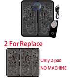 EMS Pulse Electric Foot Massager Foot Therapy Machine Foot Pad Intelligent Acupuncture Foot Massage Pad Mat Muscle Stimulation