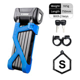 ETOOK Bicycle Lock Heavt Duty Anti-Theft Folding Mountain Bike Lock Alloy Steel Anti-Hydraulic Shear Scooter Motorcycle Lock