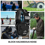 Earmuffs Active Headphones for Shooting Electronic Hearing Protection Ear Protect Noise Reduction Active Hunting Headphone