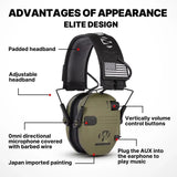 Earmuffs Active Headphones for Shooting Electronic Hearing Protection Ear Protect Noise Reduction Active Hunting Headphone