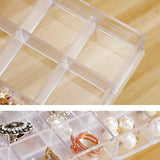 Earring Jewelry Box Acrylic Jewelry Storage Box Women's Ring Jewelry Display Box with 5 Drawers and 120 Small Compartment Trays