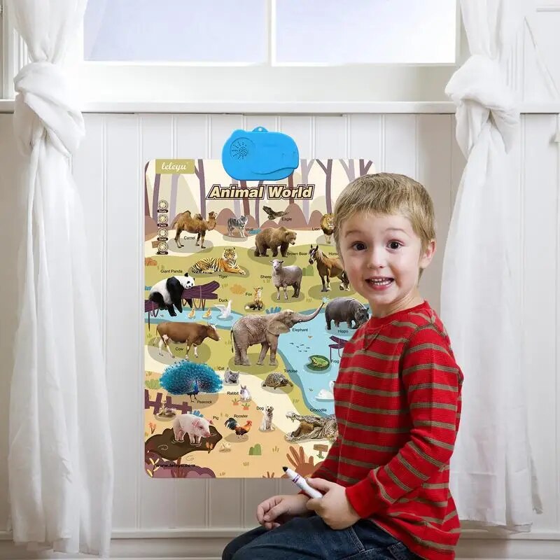 Educational Toys Alphabet Poster Interactive Educational Poster Toy C ...