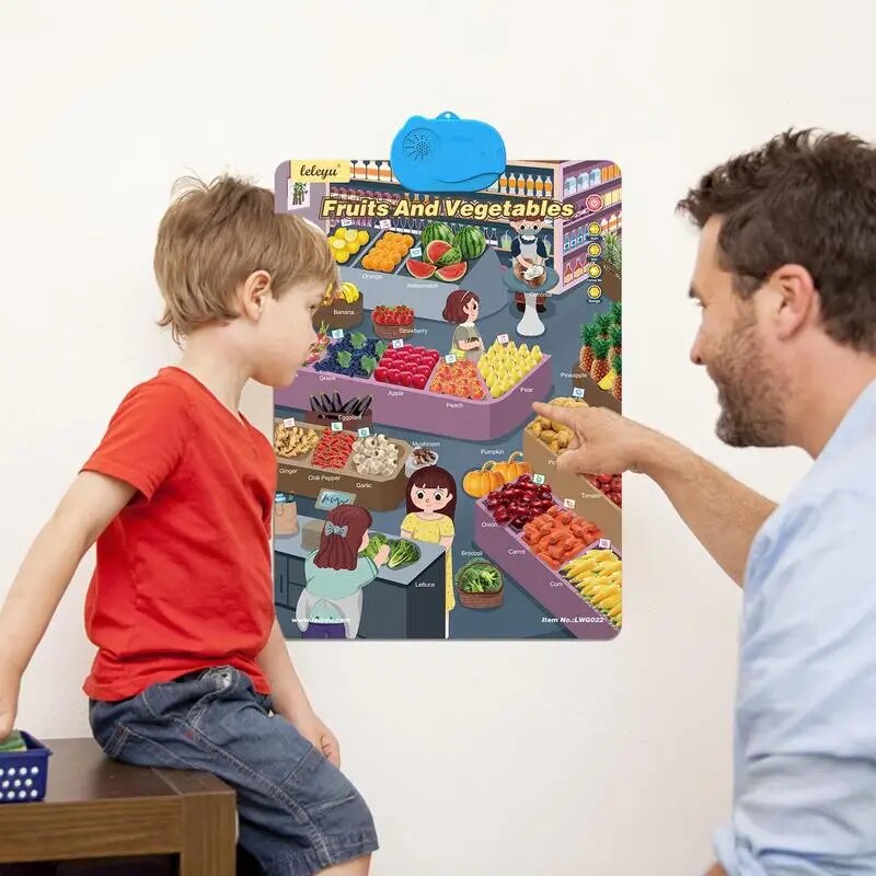 Educational Toys Alphabet Poster Interactive Educational Poster Toy C ...
