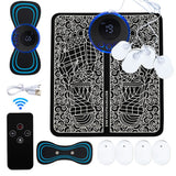 Electric EMS Foot Massager Pad Feet Massage Mat Muscle Stimulation Relief Pain Relax Pulse Therapy Improve Blood Circulation