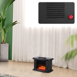 Electric Fireplaces 1000W Electric Stove Heater With 3D Flame Home Heating Equipment For Living Room Study Room Game Room