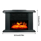 Electric Fireplaces 1000W Electric Stove Heater With 3D Flame Home Heating Equipment For Living Room Study Room Game Room