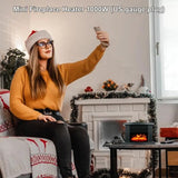 Electric Fireplaces 1000W Electric Stove Heater With 3D Flame Home Heating Equipment For Living Room Study Room Game Room