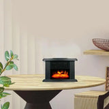 Electric Fireplaces 1000W Electric Stove Heater With 3D Flame Home Heating Equipment For Living Room Study Room Game Room