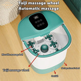 Electric Foot Bath Massager Automatic Massage Machine Foot Roller Massage Infrared Heat Bubbles Heated Therapy for Stress Relief