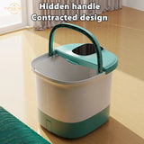 Electric Foot Bath Massager Automatic Massage Machine Foot Roller Massage Infrared Heat Bubbles Heated Therapy for Stress Relief