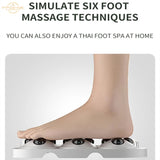 Electric Foot Bath Massager Automatic Massage Machine Foot Roller Massage Infrared Heat Bubbles Heated Therapy for Stress Relief