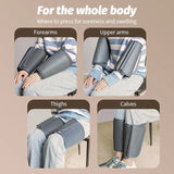 Electric Foot Massage Machine Kneading Roller 8D Airbag Infrared Heating Shiatsu Multifunctional Foot Calf Massager Health Care